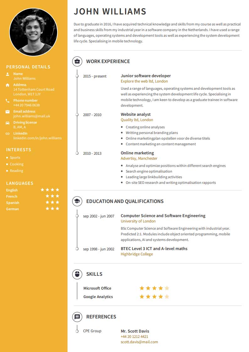Esempi di curriculum vitae: crea un CV con i nostri modelli