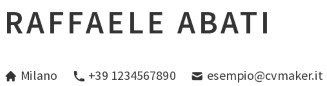 dati personali nel CV per falegname